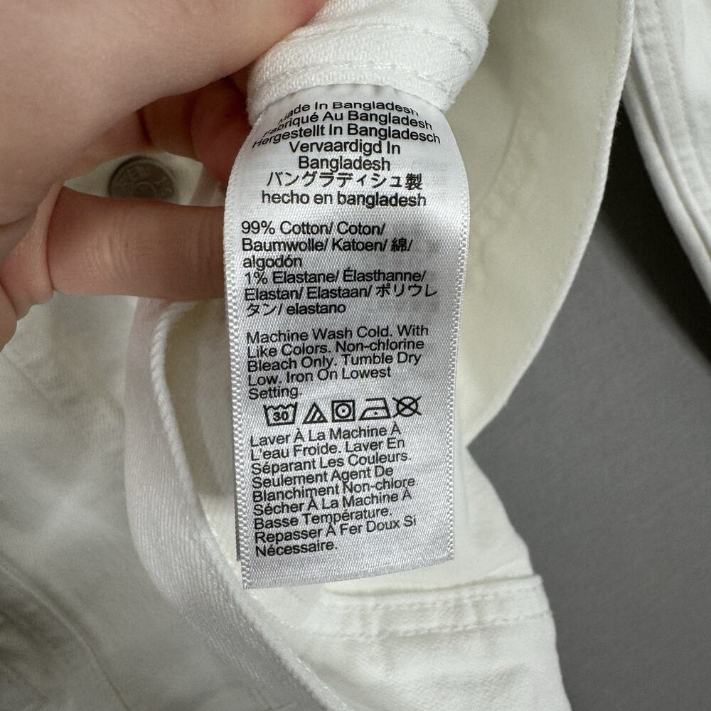 J.Crew Womens Jean Jacket XS White Wash Classic Crop Preppy Old Money Prep 2024 - Picture 12 of 13